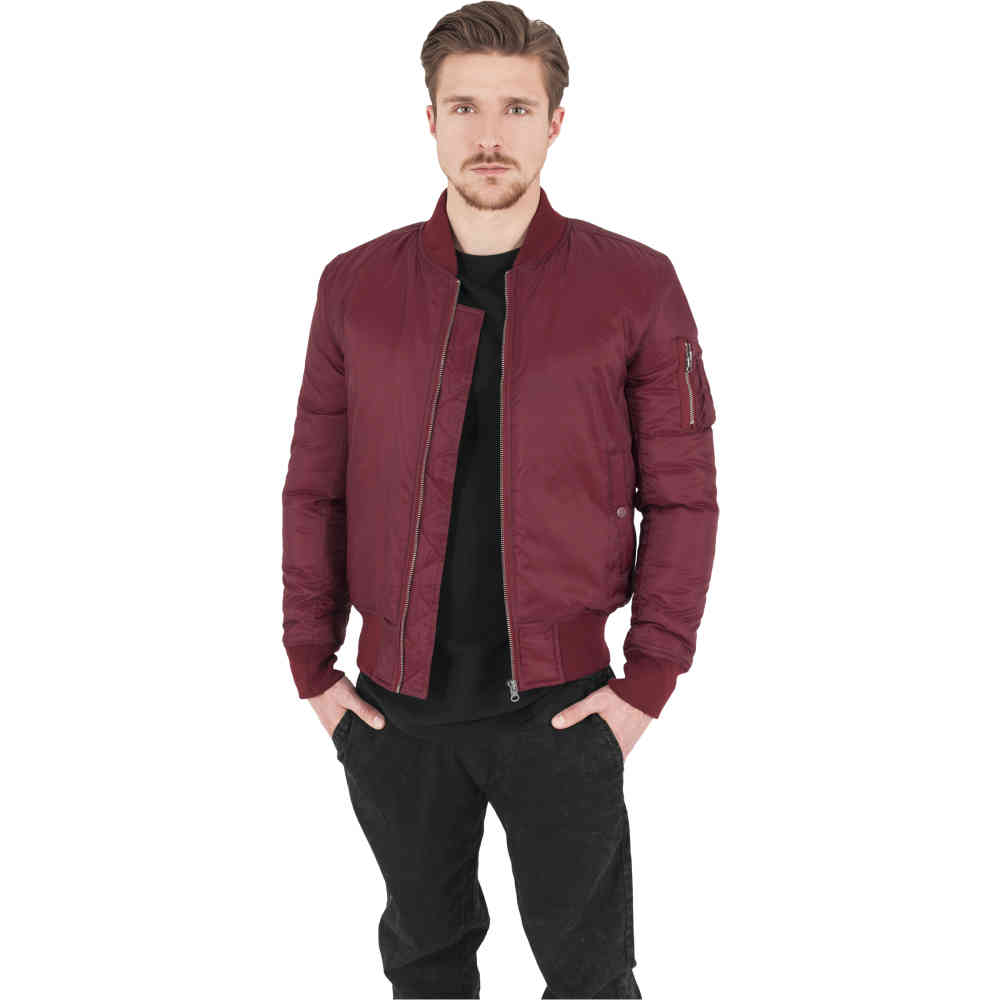Urban Classics - Basic Bomber jacket - Rood